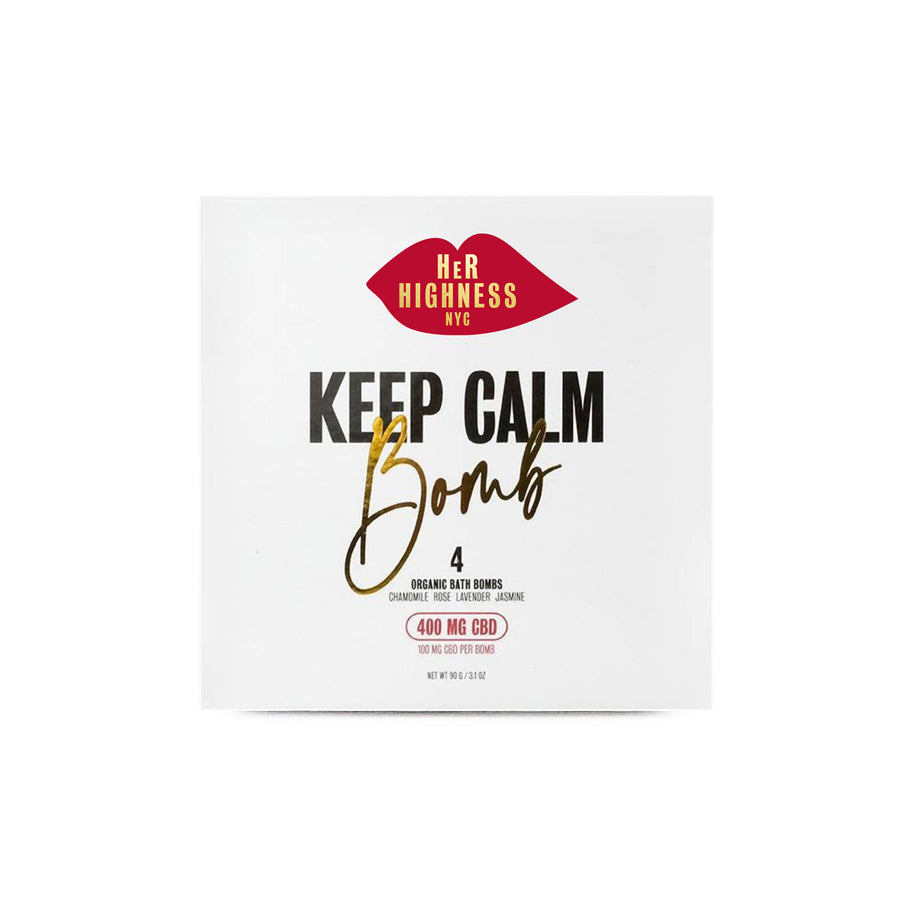 Her Highness Keep Calm Bath Bomb 4 Pack