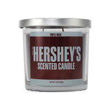 Smoke Out Candles Hershey's Chocolate Scented Soy Wax Candle, Triple Wick, 4" Height, Front View