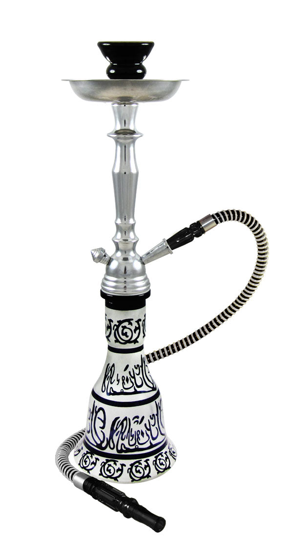 Hieros 20" 1-Hose Premium Hookah with Assorted Colors Design - Front View