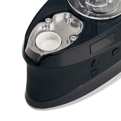 High Five Ceramic Insert 2 Pack for E-Rigs, 16mm diameter, close-up on black vaporizer