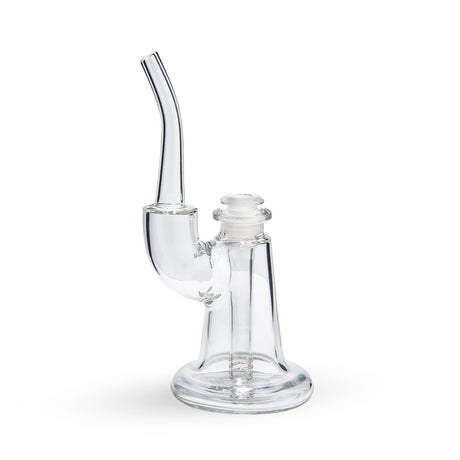 High Five Cloud Cover Apex Bubbler, clear borosilicate glass with 90-degree joint, front view