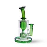 High Five Cloud Cover Torus Dab Rig in Green with Titanium E-Nail, 90 Degree Joint, Front View