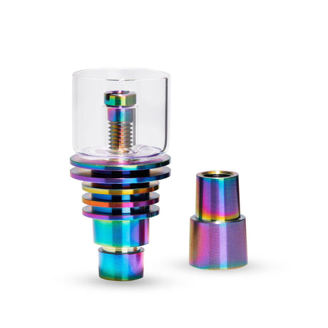 High Five LCD E-Nail Hybrid Nail & Rig Kit with Rainbow Finish - Front View