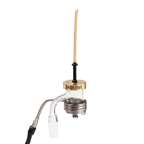 High Five LCD E-Nail with Quartz E-Banger Kit for Concentrates - Front View