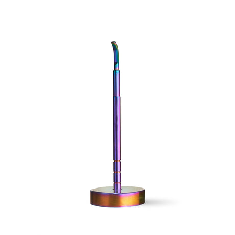 High Five MICRO E-Nail with Quartz E-Banger on Stand - Front View for Dab Concentrates