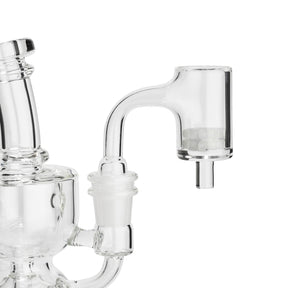 High Five 25mm Quartz E-Banger with Opaque Gear Insert for Dab Rigs - Close-up Side View
