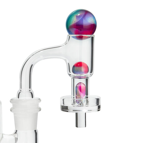 High Five Terp E-Slurper Marble Set for Dab Rigs - Close-Up on White Background