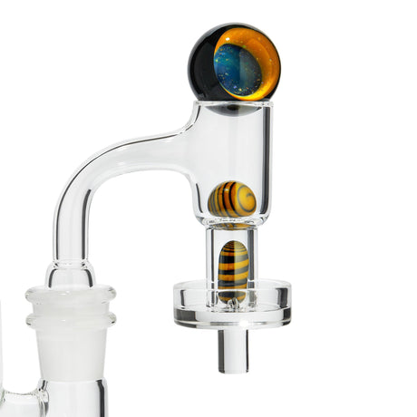 High Five Terp E-Slurper Marble Set for Dab Rigs, Close-up Side View, USA Made