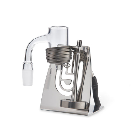 High Five V2 Coil Stand for E-Nail, Steel Construction, Side View on White Background
