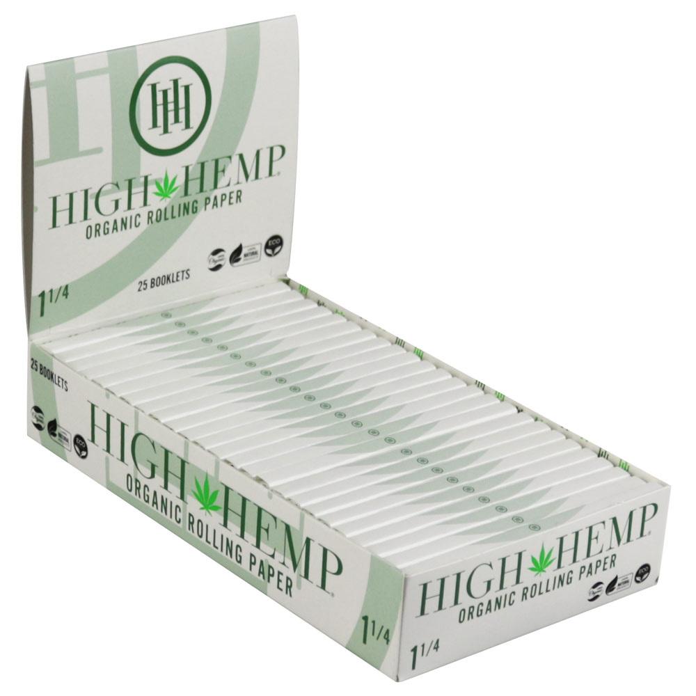 High Hemp Organic Hemp Rolling Papers Display Box Front View