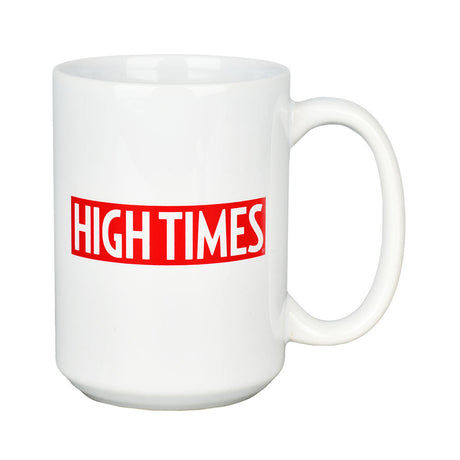 High Times Ceramic Mug - 15oz Cowboy - Front View with Red Logo