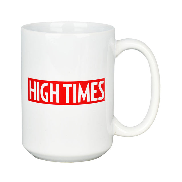 High Times Ceramic Mug - 15oz Cowboy - Front View with Red Logo