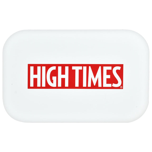 High Times White Magnetic Tray Lid, 11"x7", top view on seamless white background