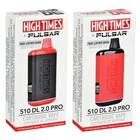 High Times® x Pulsar 510 DL 2.0 Pro Variable Voltage Vape Bar | Leather Series | 1000mAh
