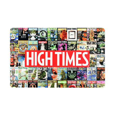 Pulsar High Times DabPadz Dab Mat with Colorful Cover Collage, 16" x 10" Top View