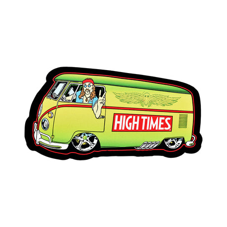Pulsar High Times Van Dab Mat with Die Cut Design, 10"x5" Size, Front View on White Background