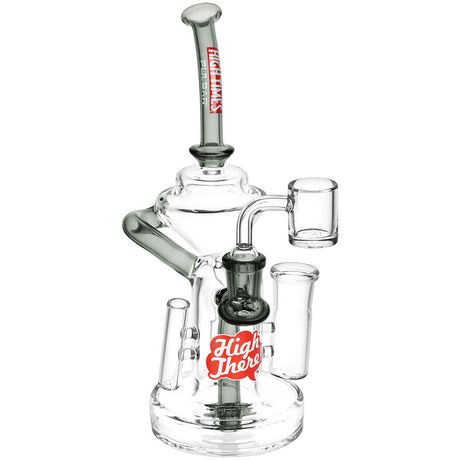 Pulsar High There! Clear Recycler Dab Station with Showerhead Percolator - Front View
