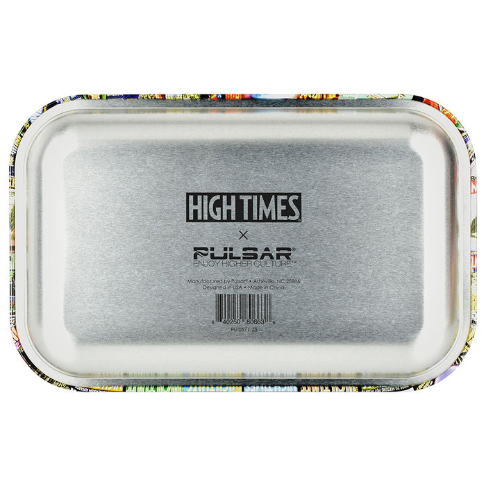 High Times® x Pulsar Metal Rolling Tray | Covers Collage | 11" x 7"