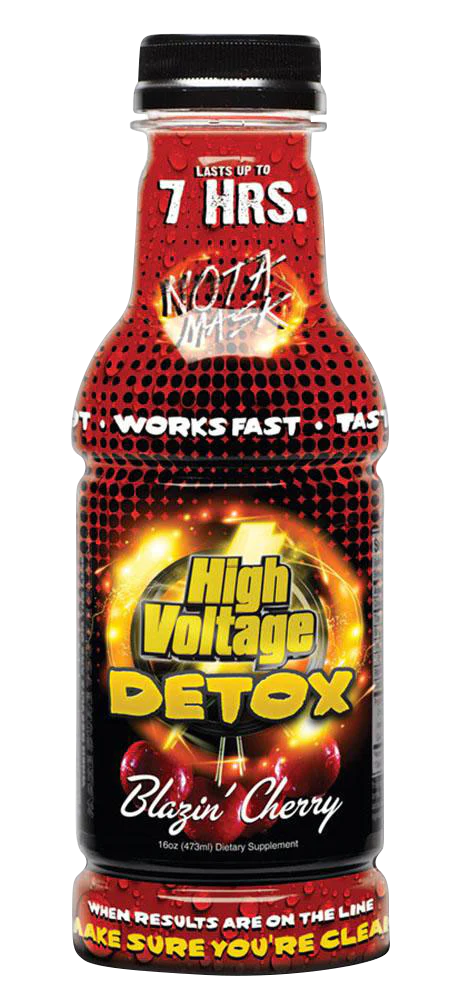 High Voltage Detox Drink 16oz Blazin' Cherry Flavor Front View