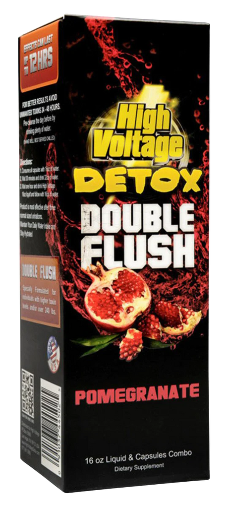 High Voltage Detox Double Flush Combo Pomegranate Flavor Front View