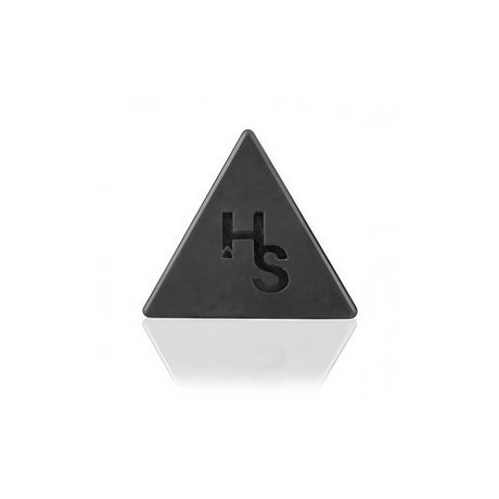 Higher Standards Black Silicone Triangle Concentrate Container Front View