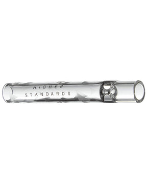 Higher Standards Glass Taster Chillum - Clear Borosilicate Glass - Front View