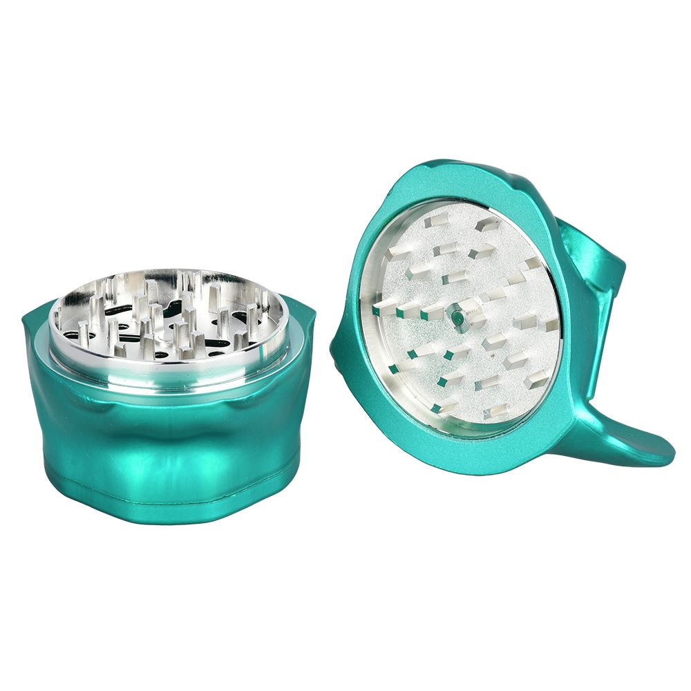 Hipster Dog Aluminum Grinder | 3pc | 2.25" | Assorted Colors | 6ct Display