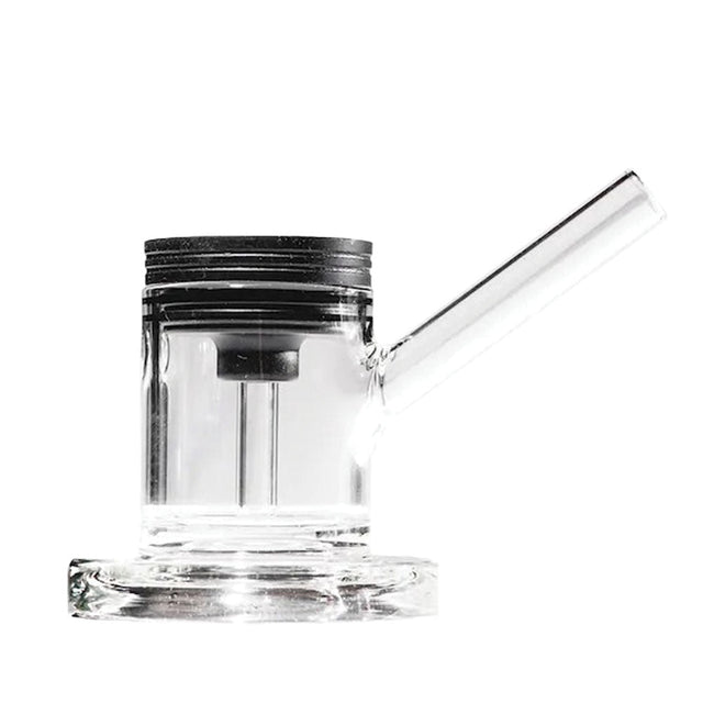 Hitoki Saber Water Pipe Attachment in Borosilicate Glass, Front View on White Background