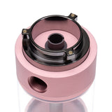 Hitoki Trident Laser Water Pipe 2.0 in Rose Gold, Top View Showing Laser Chamber