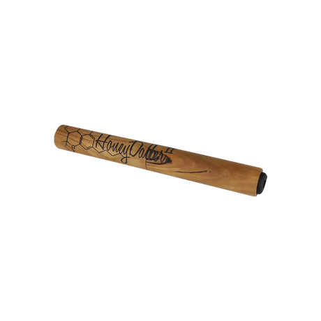 Honey Dabber II Vapor Straw Collector, Titanium & Wood, 5" Size, USA Made, Side View
