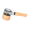 Honey Labs AfterSwarm Spoon Pipe with Borosilicate Glass Bowl and Wood Handle - Side View