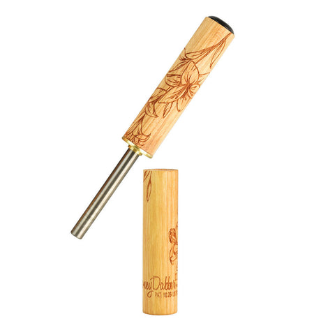 Honey Labs HoneyDabber II Lilly Edition, Portable Titanium Dab Tool with Wood Handle