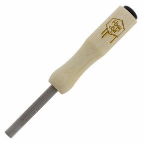 Honey Labs Mini Straw with durable titanium tip and ergonomic wooden handle, perfect for on-the-go use