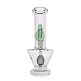 MJ Arsenal Firebreather Water Pipe, 14mm, front view with dragon percolator design