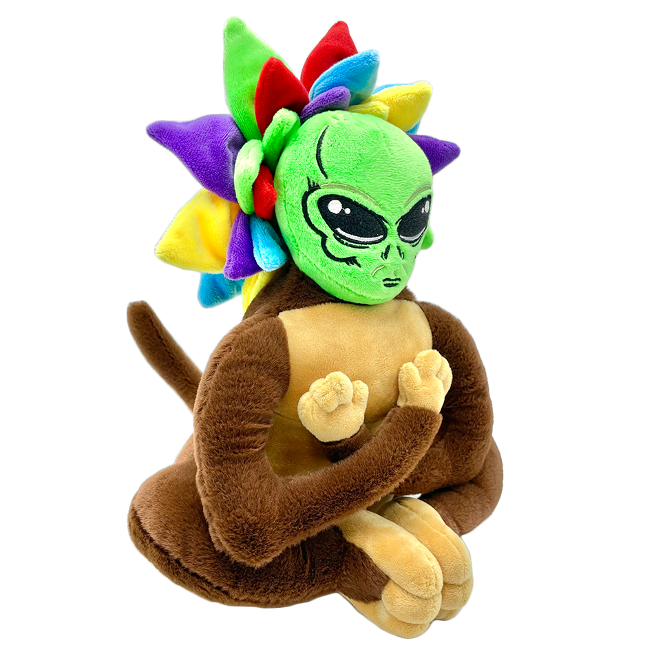 Limited Edition AFM Plush Toy 2.0 featuring a colorful alien design, front view on white background