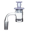 DANK BANGER Hybrid Banger Combo Set with 45 Degree Joint and Heavy Wall Design, Purple Variant