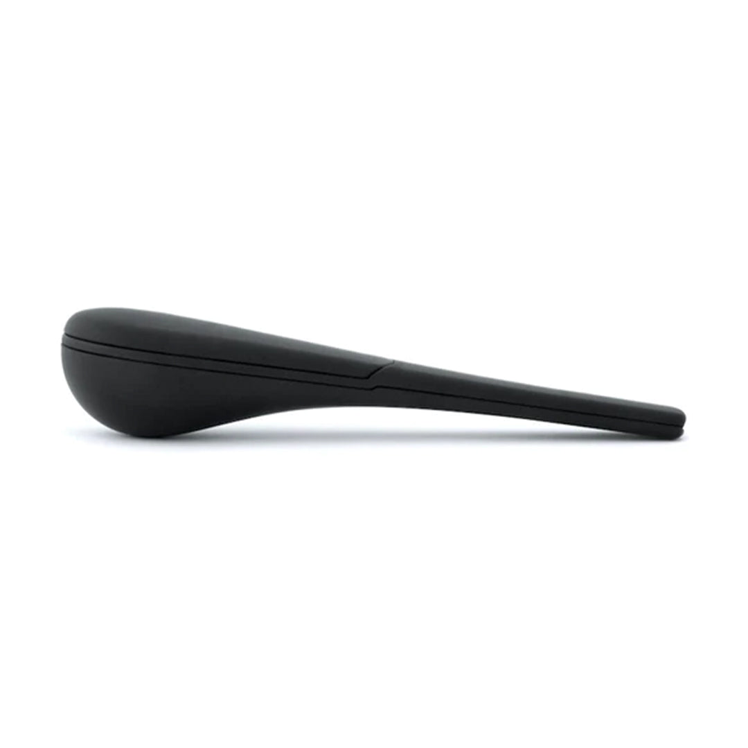 Journey Pipe 2 in Black - Sleek Magnetic Hand Pipe, Side View on White Background