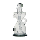 Tyson Knockout Dab Rig with Quartz Bucket - Clear Borosilicate Glass - Front View