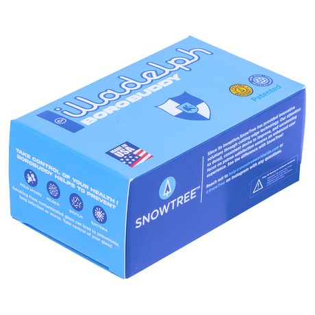 Illadelph x BoroBuddy Magnetic Cleaner by Snowtree, packaging side view on white background