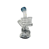 Beta Glass Labs Klein 2.0 Dab Rig in Blue Stardust with 90 Degree Joint and Recycler Design