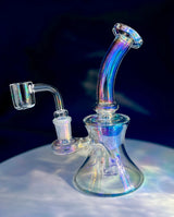 Glass Bath 6" Holographic Dab Rig