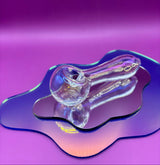 Glass Bath 4" Glass Hand Pipe