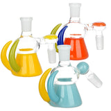 In The Wild Multicolor Dry Ash Catcher collection, 3.5" height, 14mm joint, angled view