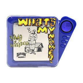 Infyniti Panther Pocket Scale with blue trim and digital display, 50g x 0.01g precision, battery-powered