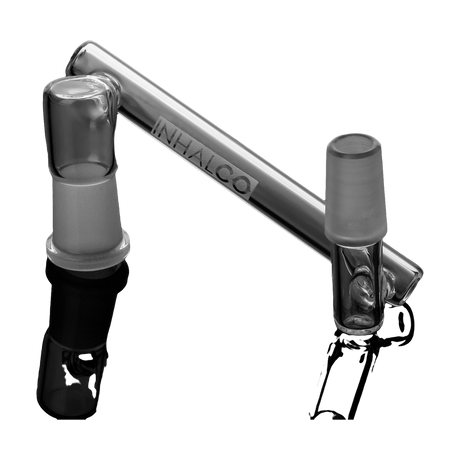 PILOT DIARY 14mm Dropdown Reclaim Catcher on reflective surface, clear glass, side view