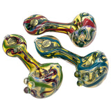 LA Pipes Inside-Out Candy Cane Color Changing Glass Pipes in a Group View