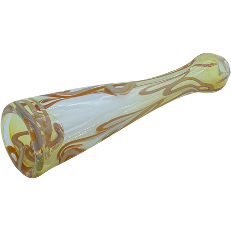 LA Pipes Inside-Out Funnel Chillum in Amber - 4.5" Borosilicate Glass Pipe for Dry Herbs, USA Made