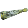 LA Pipes Inside-Out Funnel Chillum for Dry Herbs, Fumed Color Changing, 4.5" Length, Side View