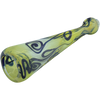 LA Pipes Inside-Out Funnel Chillum Herb Pipe in Blue, 4.5" Borosilicate Glass, Side View