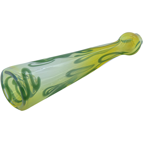 LA Pipes Inside-Out Funnel Chillum in Green, 4.5" Fumed Glass Herb Pipe for Dry Herbs, USA Made